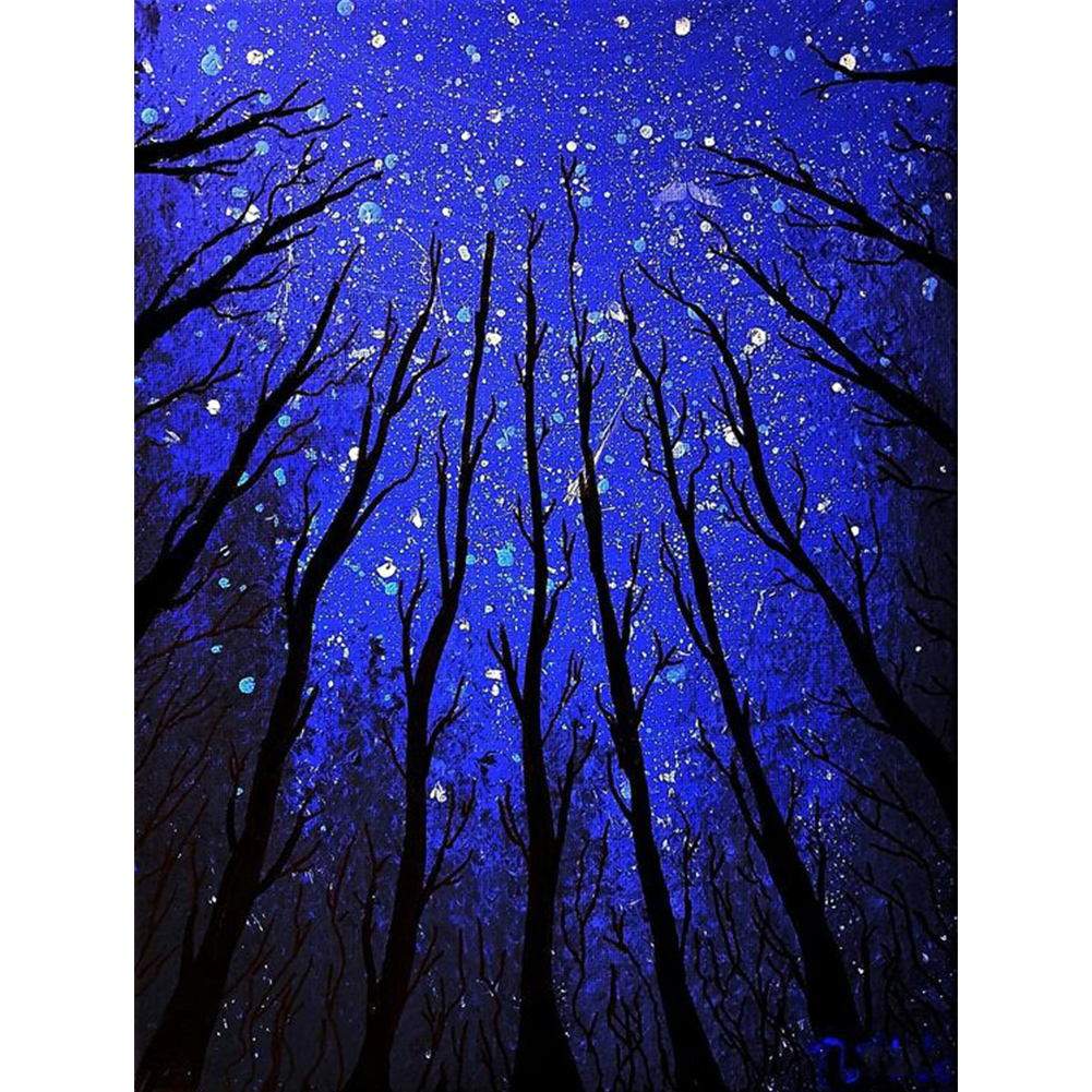 

Starry Sky Forest - Round Drill Diamond Painting - 30*40CM, 501 Original