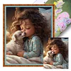 (Multi-Style) Girl Animal-11CT Stamped Cross Stitch 40*50cm/15.75*19.69in