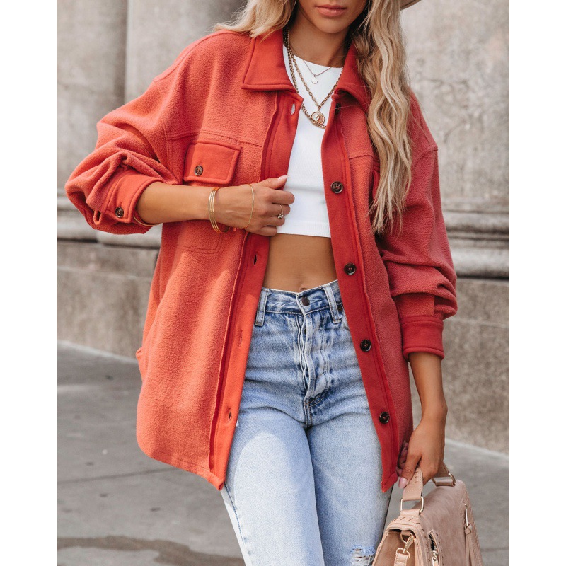  thdmladies Fashionable mid-length lamb wool coat thedmladies