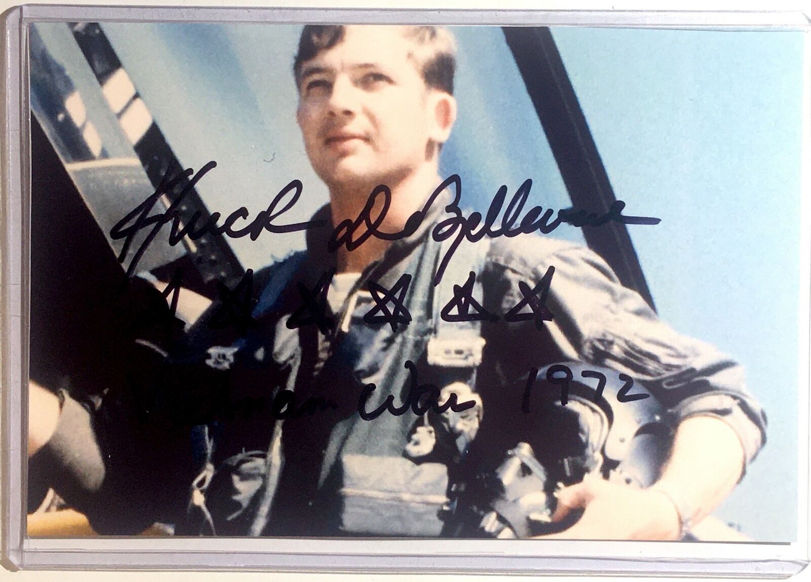 Charles DeBellevue Signed 4x6 Photo Poster painting Vietnam War Pilot Autograph Auto