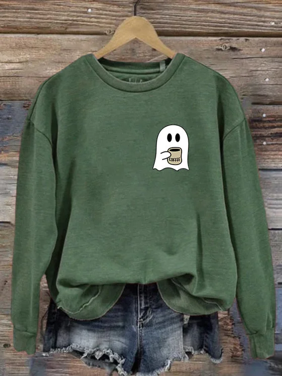 Cute Spooky Coffee Sweatshirt
