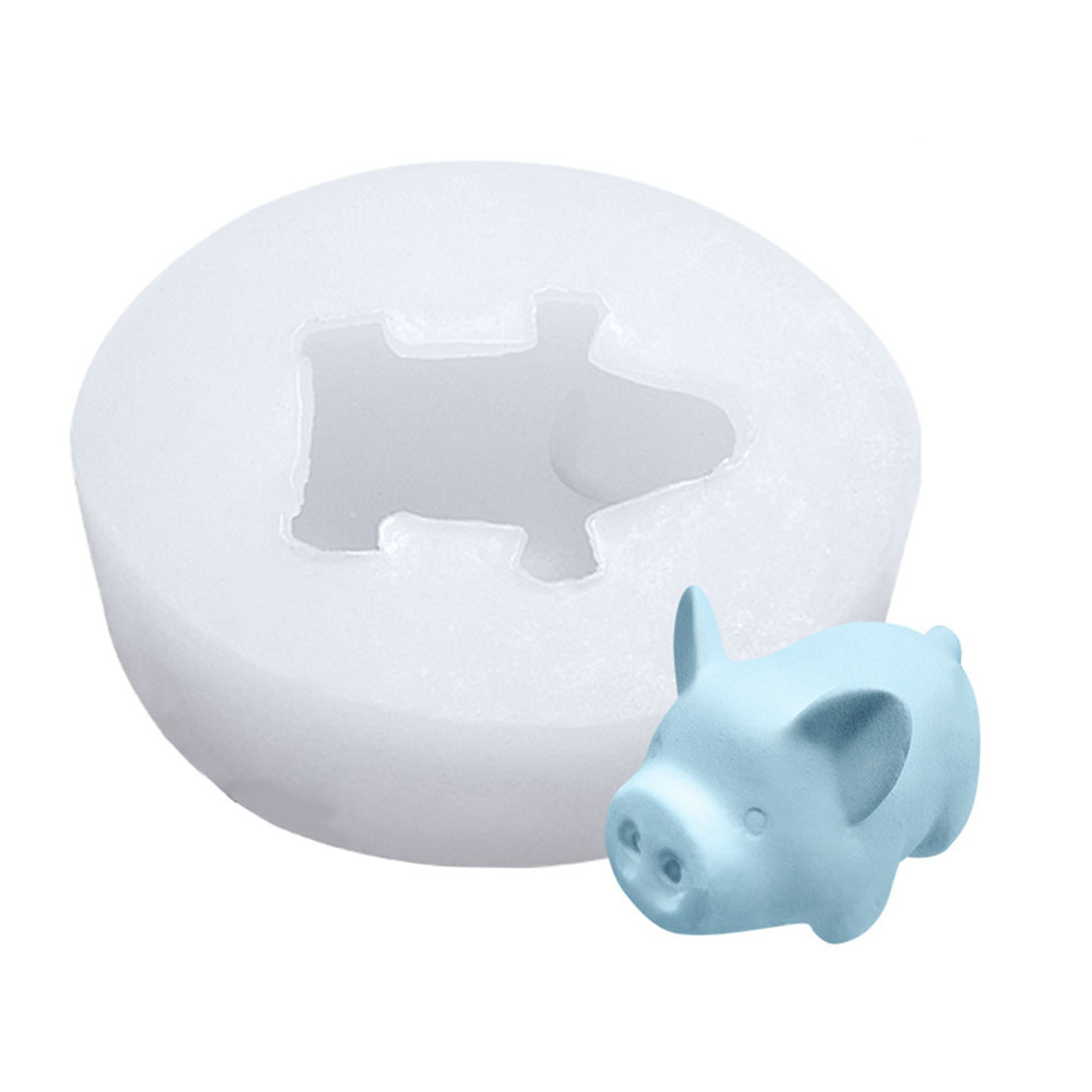 

Chocolate Silicone Mold Cute Pig Ornaments Fondant Cake Decor Plaster Tool, 501 Original