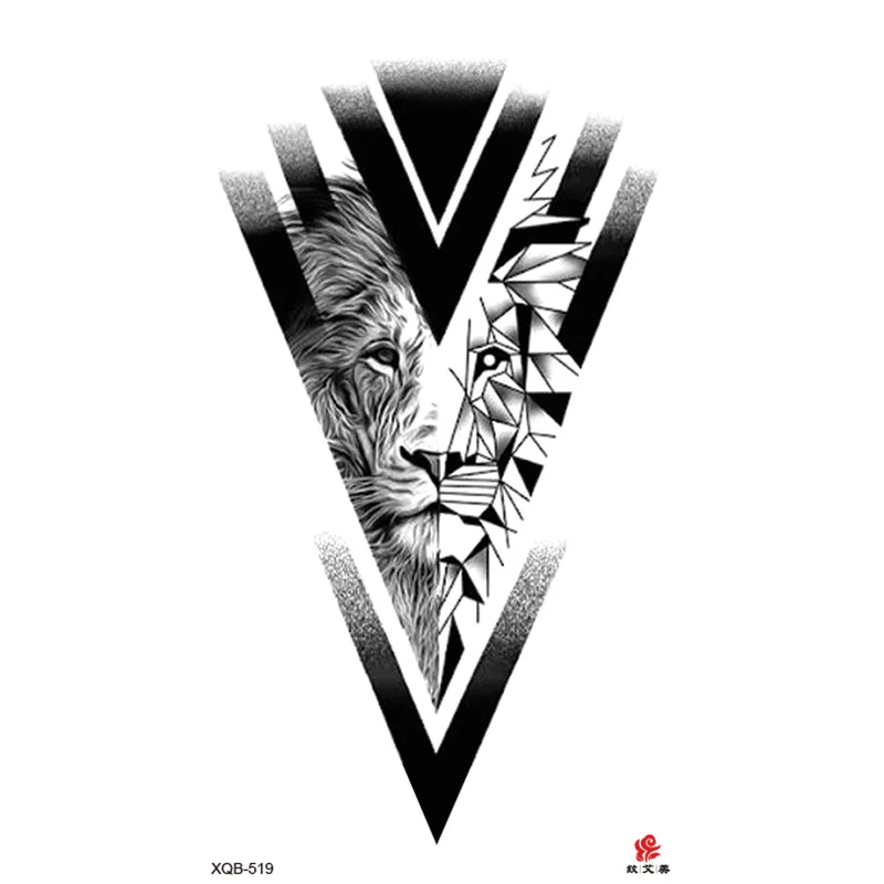 Sdrawing Full-arm Waterproof Tattoo Sticker Symbol Totem Animal Skeleton Small Arm Tattoo Sticker