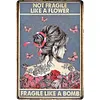 Fille papillon - Panneaux en &eacute;tain m&eacute;tallique(30*40cm)