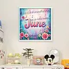 June-18CT Stamped Cross Stitch 25*25cm/9.84*9.84in tapestrymarket