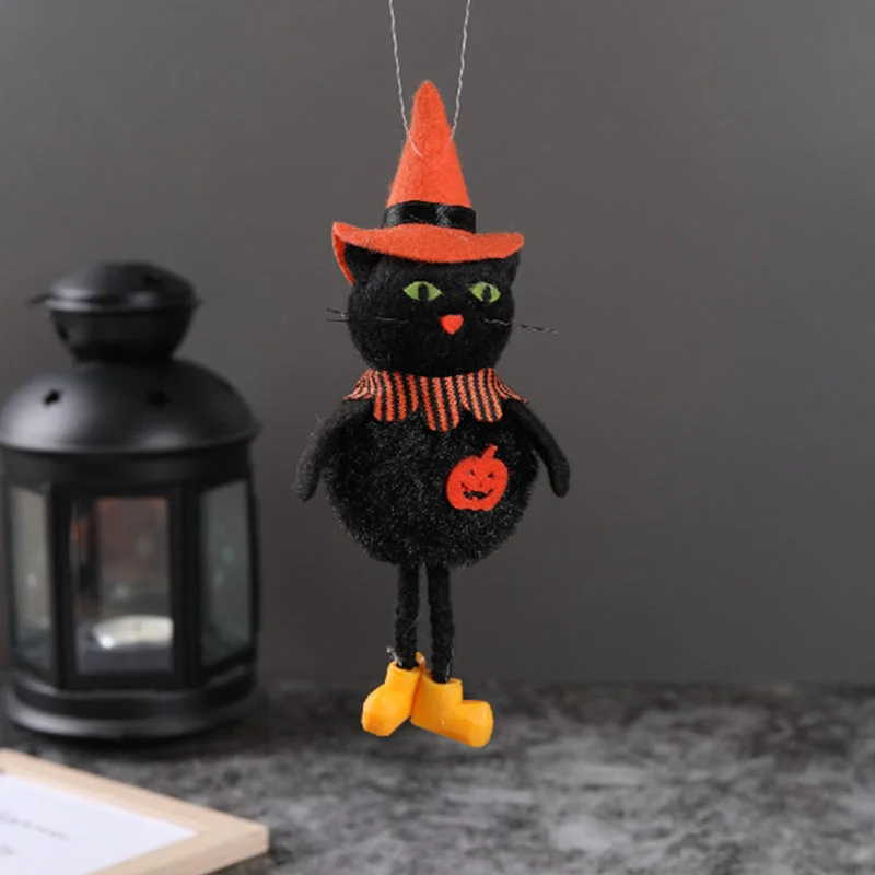 Halloween Doll Pumpkin Ghost Witch Black Cat