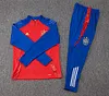 2024-2025 Spain Half-Pull Training Suit Red Football Shirt Set