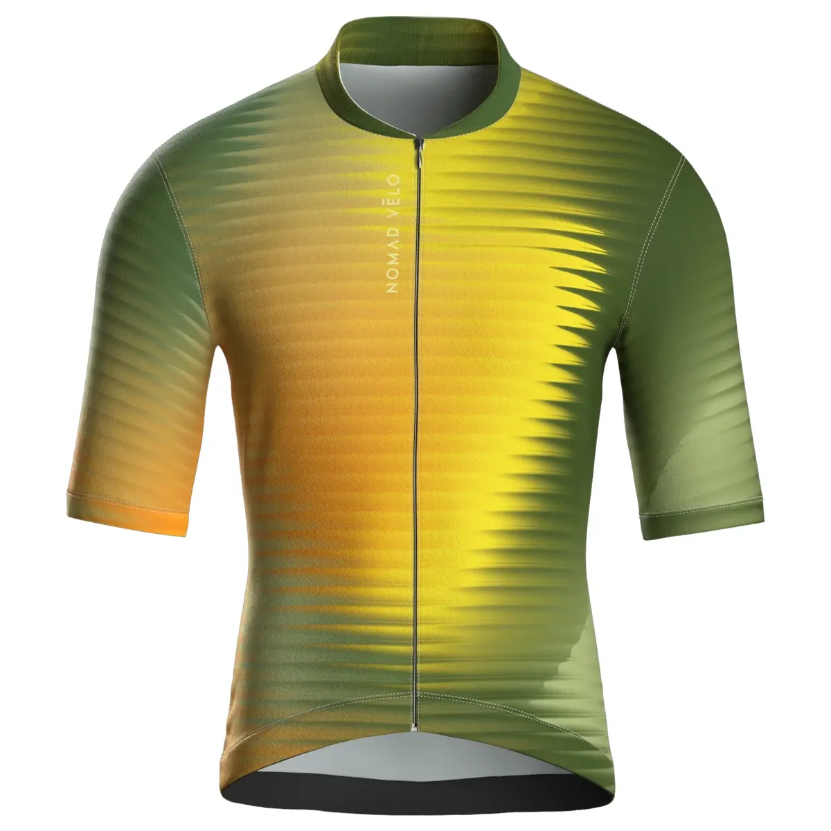 Yellow Fractal Aero Cycling Jersey - Yellow Fractal Jersey