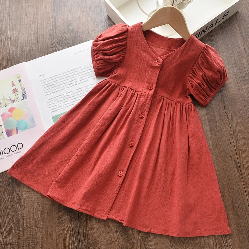Bear Leader Girl Casual Dress 2022 New Fashion Princess Dresses Girls Sweet Costumes Cute Outfits Baby Girls Vestidos for 3 7Y