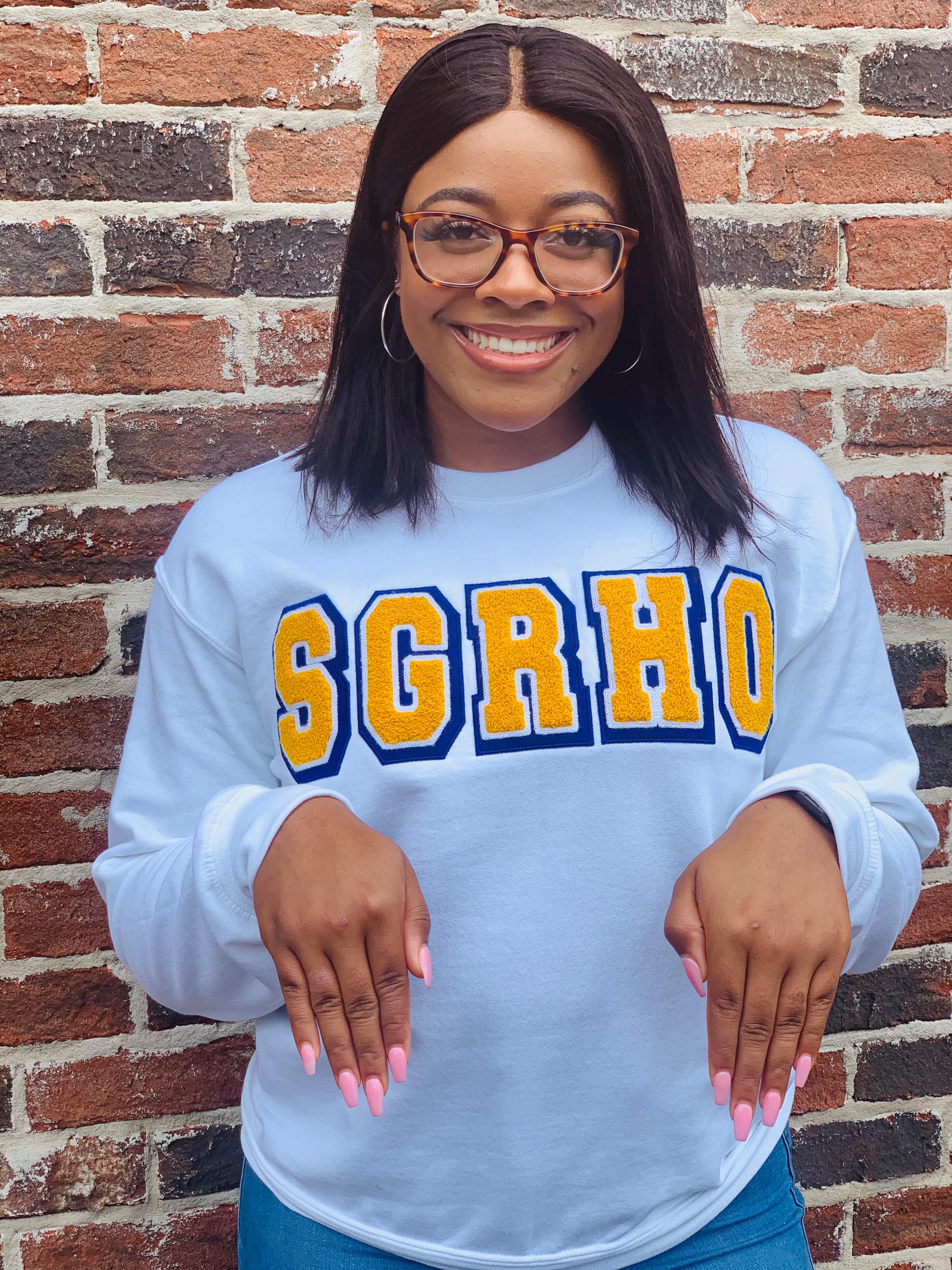 Vintage White SGRHO Sweatshirt (Unisex Sizing)