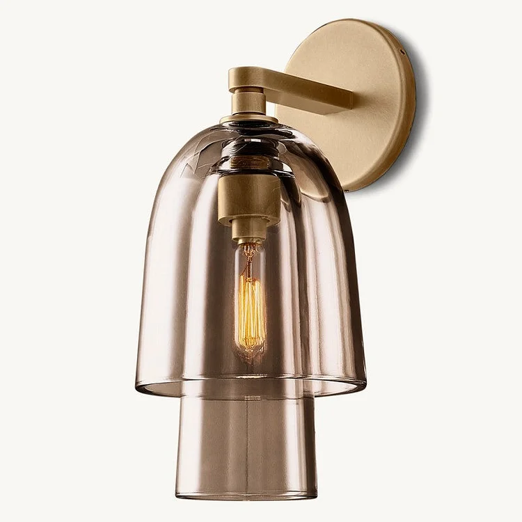 Bloom Amber Glass Flute Sconce Vjlight