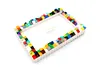  DIY Building Block Photo Frame Kit,Creative Handmade Assembled Photo Frame Handmade Craft Gift Home Tabletop Display Decor