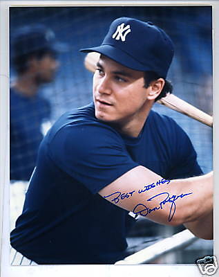 Dan Pasqua Yankees Signed Autographed 8x10 Photo Poster painting w/ COA