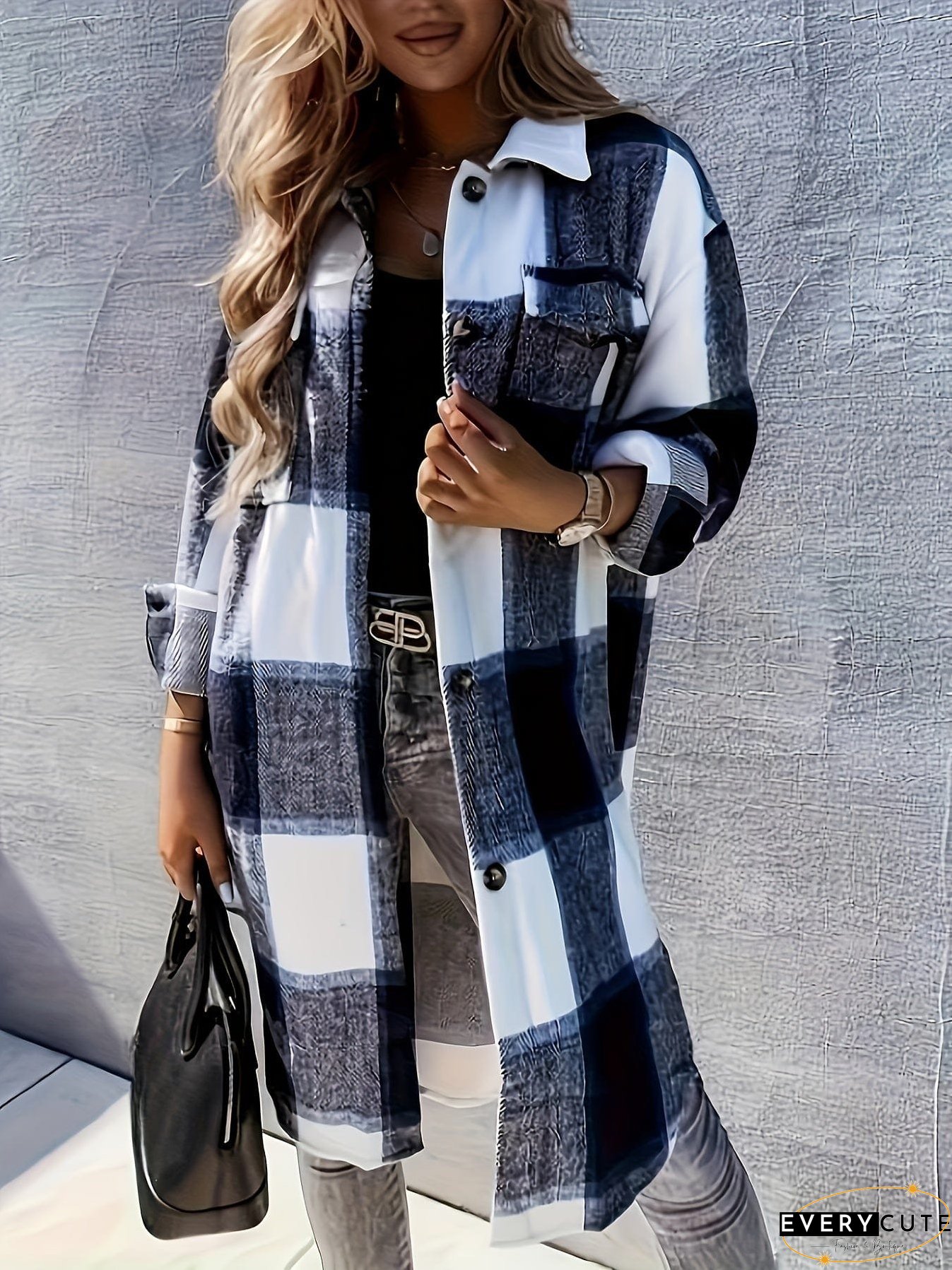 Trendy Plaid Jacket