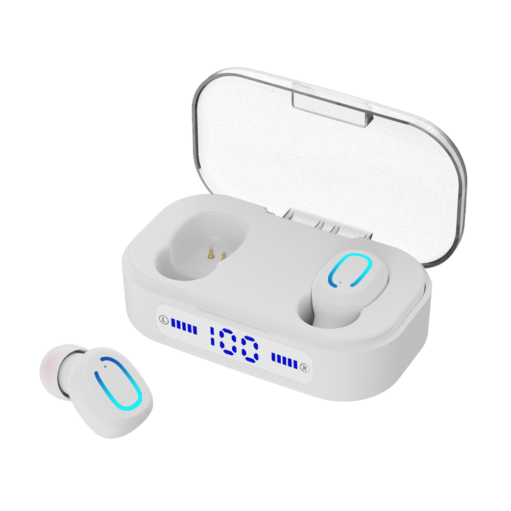 

T20 Bluetooth Mini Earphones TWS Wireless Sports In-Ear Headset with MIC, White, 501 Original