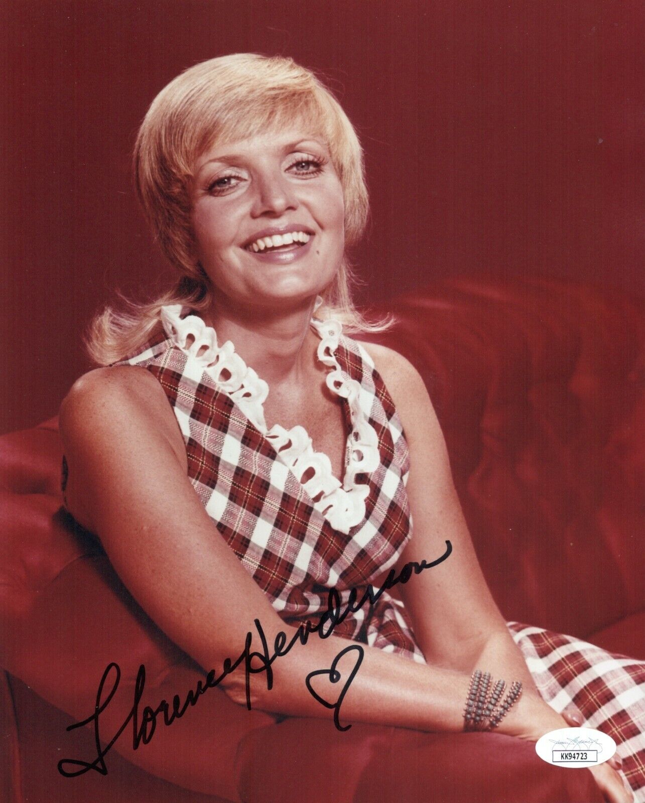 FLORENCE HENDERSON Hand Signed 8x10 Photo Poster painting BRADY BUNCH Autograph JSA COA CERT