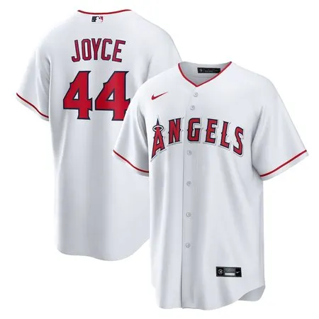 Men's Los Angeles Angels #44 Ben Joyce  White Home Replica Jersey