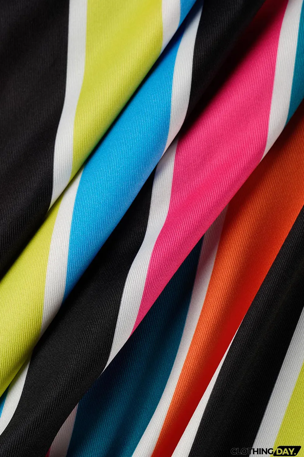 Colour Fashion Casual Plus Size Striped Print Basic O Neck Vest Dress