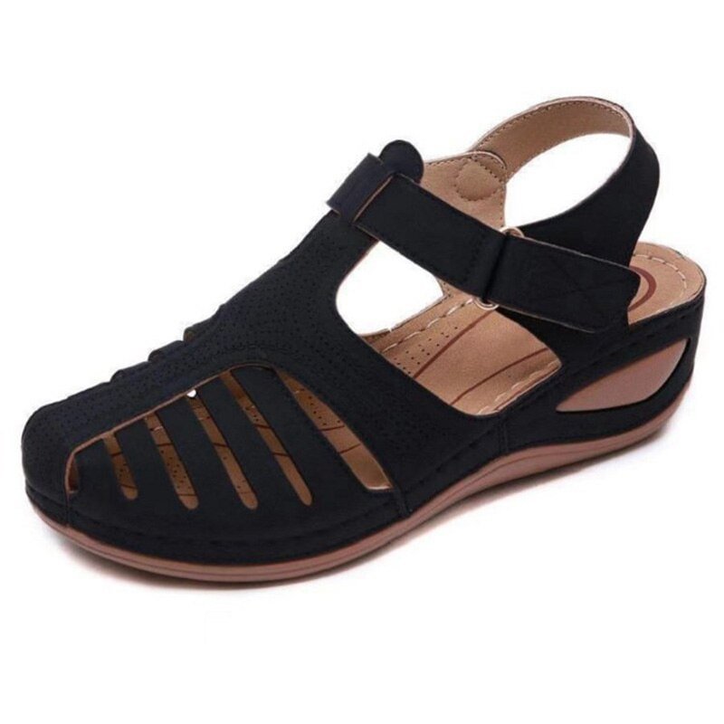 2021 Roman Shoes Women Wedge Summer Sandals Hot Popular Women Sandals Beach Shoes Hollow Out Soft Breathable Footwear Plus Size