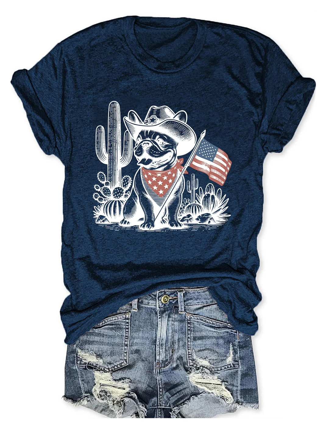 French Bulldog 4th Of July T-shirt