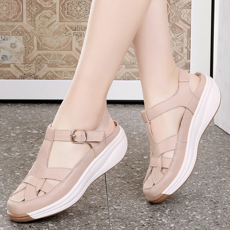 Closed Toe Orthopedic Women's Hollow Sandals with Arch Support and Comfort Sole  Stunahome.com