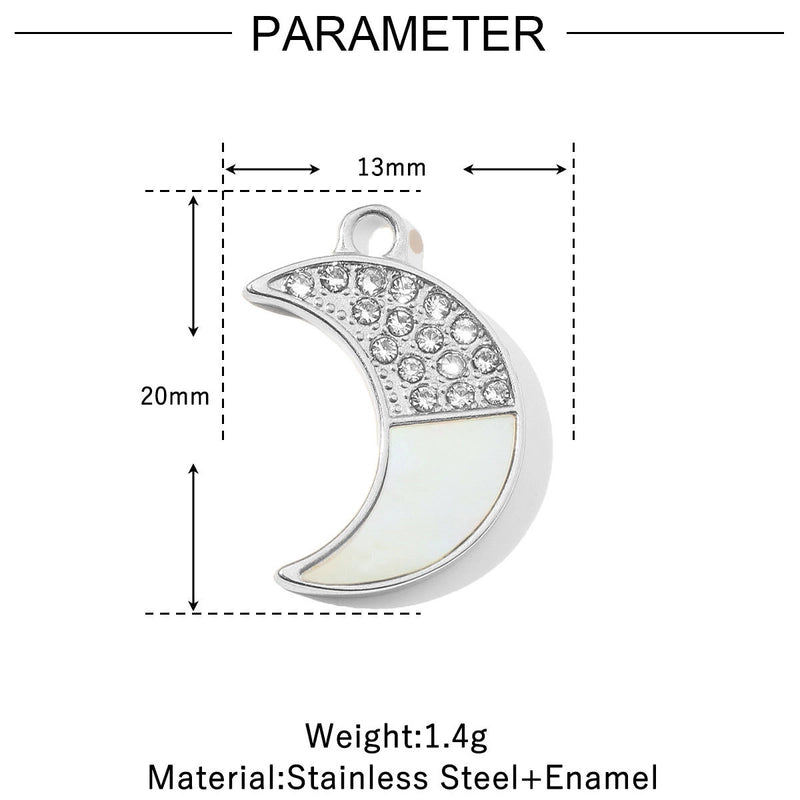 3 PCS/Package 13 * 20mm 14*27mm 28*39mm Titanium Steel Rhinestones Santa Claus Cherry Snowman Pendant Jewelry Accessories