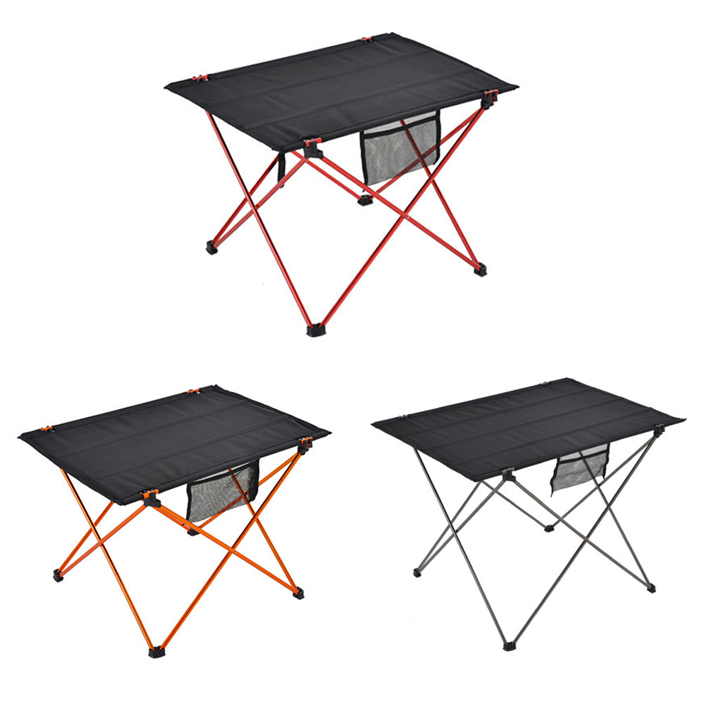 

Folding Table Aluminum Alloy Outdoor Camping Picnic Household Fishing Desk, Red, 501 Original