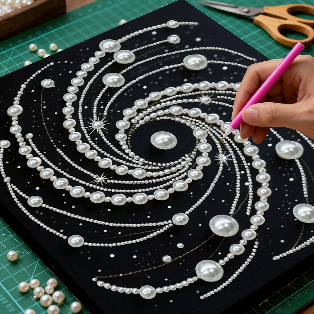 Vortex DIY Pearl Art Diamond Painting With Frame 30x30cm for Adults Home Decor