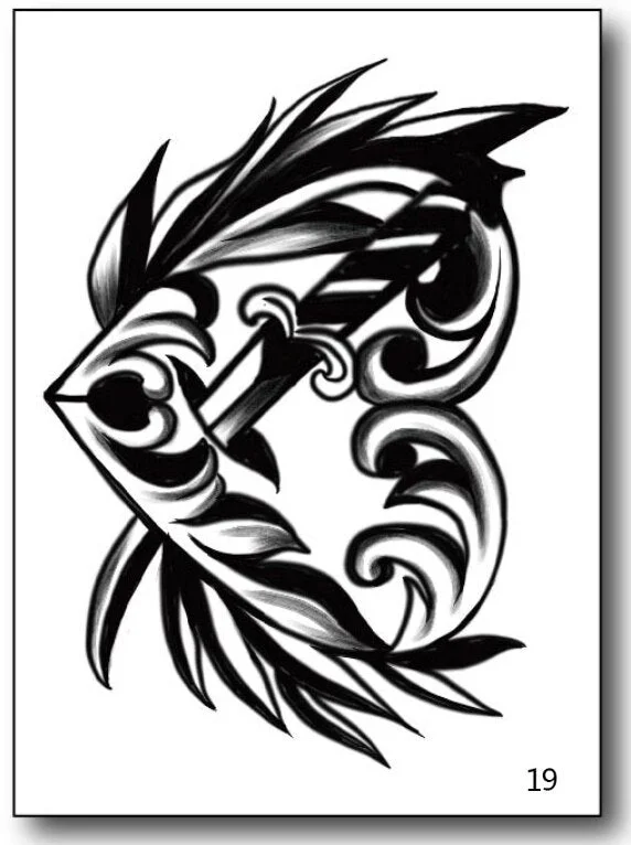 men tattoo small magic vampire tattoo hand rose tattoo face mouth waterproof temporary tatoo for boys body art stickers black