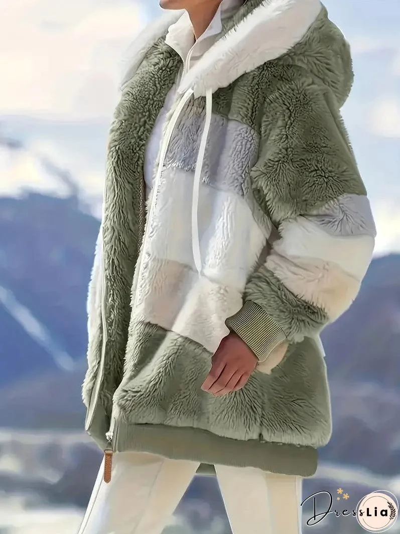 Cozy Tie-Dye Fleece Jacket for Women