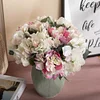 Korean Style Floral Gradient Color Artificial Stem Hydrangea Flower