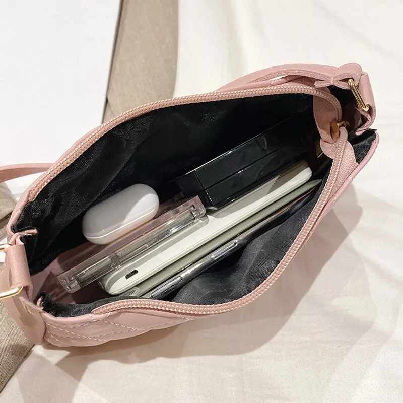 Fashion Lingge Women's Bag New PU Leather Underarm Shoulder Bag Female Luxury Design Handbags for Women 2022 Hot