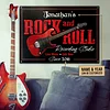 Electric Guitar Rock And Roll Customized Classic Metal Signs