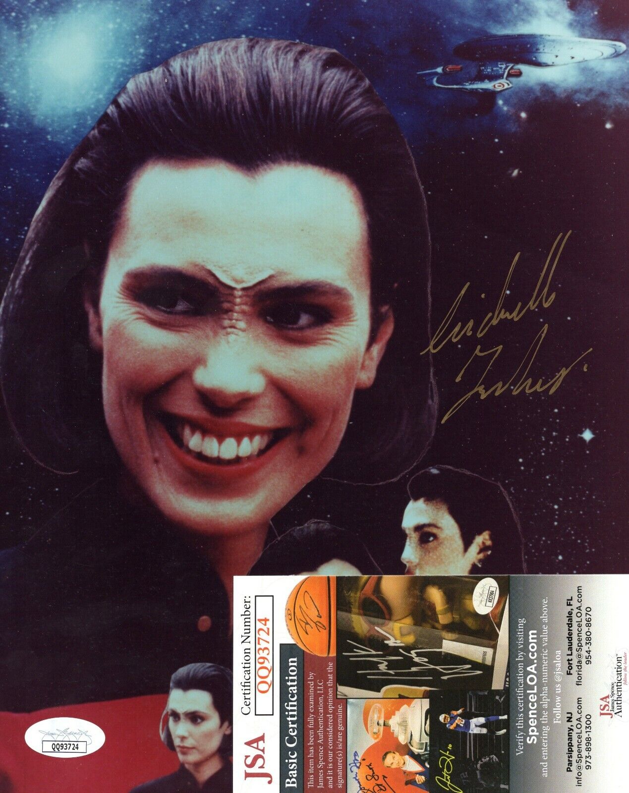 Michelle Forbes Star Trek Actress Hand Signed Autograph 8x10 Photo Poster painting with JSA COA