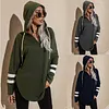 Mid-length Thin Loose Hooded Sweatshirt