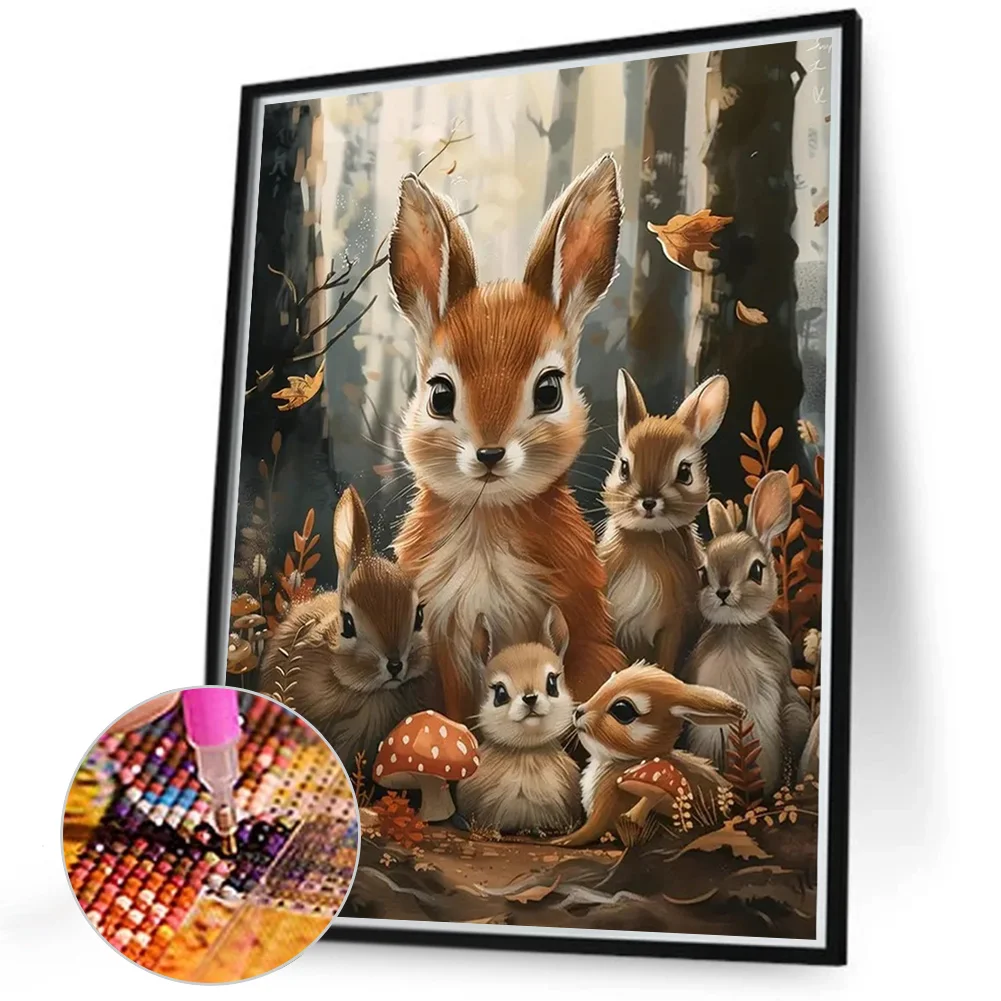 Diamond Painting - Full Round Drill - Rabbit(Canvas|40*50cm)