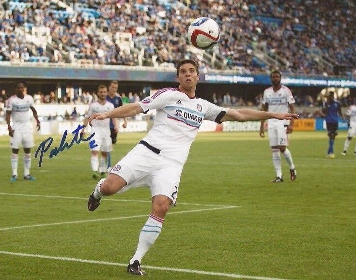 Matt Polster signed Chicago Fire MLS Soccer 8x10 Photo Poster painting autographed 6