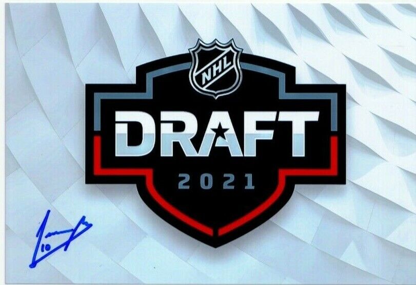 JOSHUA ROY autographed SIGNED 2021 NHL Draft 4x6 Photo Poster painting MONTREAL CANADIENS