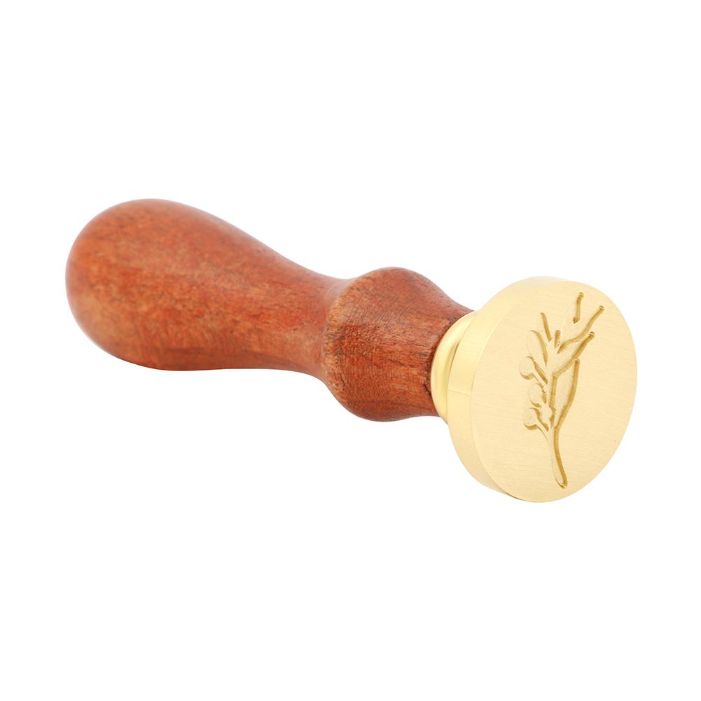 

Plants Pattern Wood Handle Metal Sealing Wax Stamp - Wax Seal Stamp, 501 Original