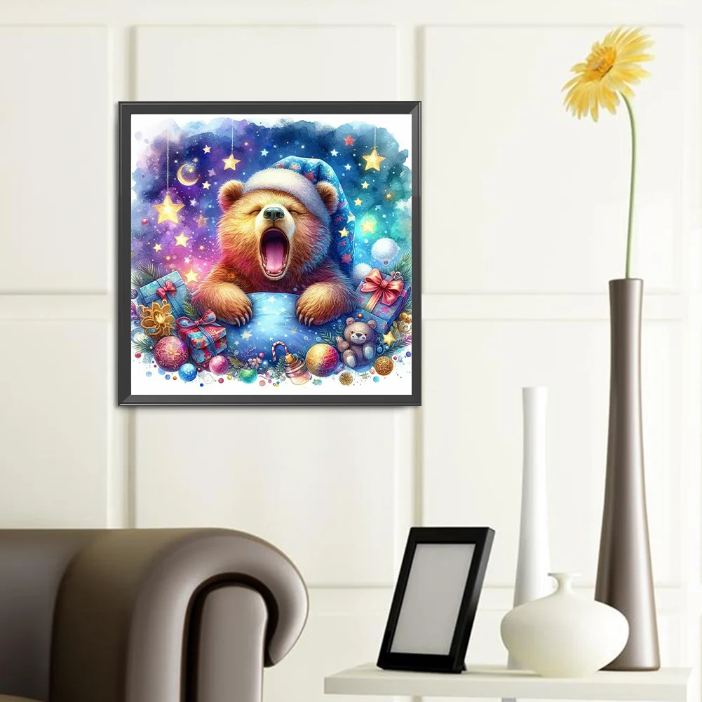 Diamond Painting - Full Round Drill - Sleeping Bear(Canvas|40*40cm)