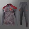 2023/2024 Manchester City Half-Pull Training Suit Grey Football Shirt 1:1 Thai Quality Set