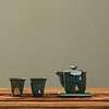 Rock and mineral wabi-sabi style tea cup, master cup, Dunhuang Mogao Grottoes retro Zen-style single cup ceramic tea set, Kung Fu tasting cup