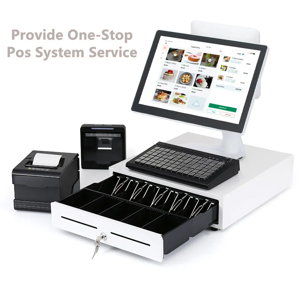 Pos Using Rfid Software Most Popular RFID All in One Android Touch Screen Terminal Caisse ...