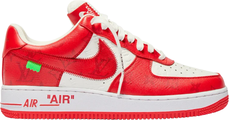 Louis Vuitton x Air Force 1 Low By Virgil Abloh 'White Red' (Size US8)