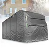 [US Local Warehouse] 420D Oxford Fabric Travel Trailer RV Cover Anti- Trailer Cover for Winter Snow