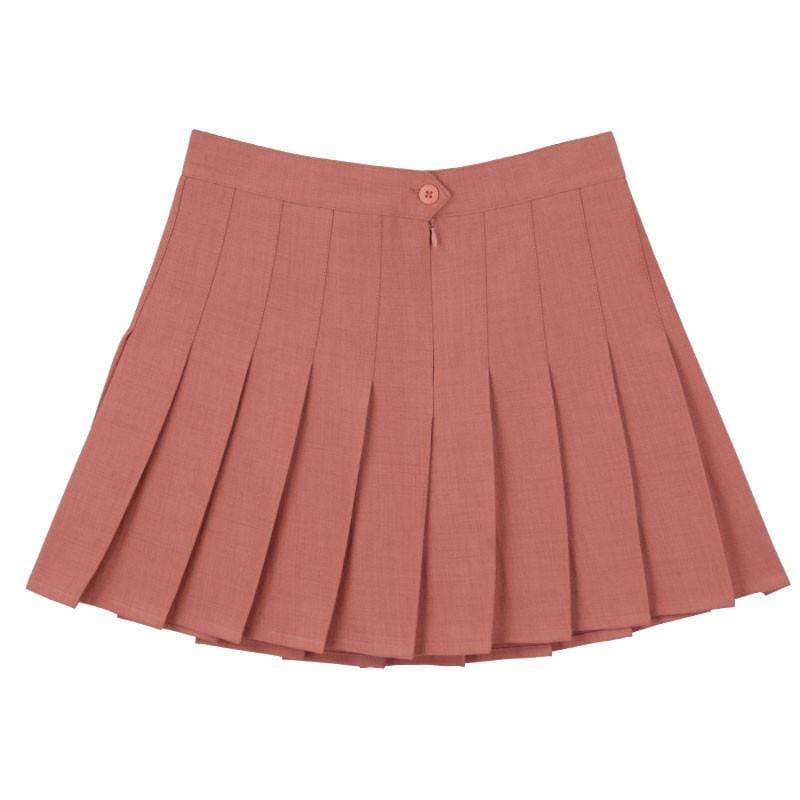 “pink” Pleated Skirt 