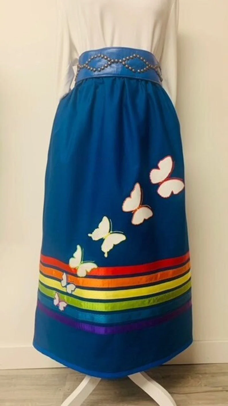 LARGE COTTON HANDMADE  NATIVE  SKIRT 6ea4