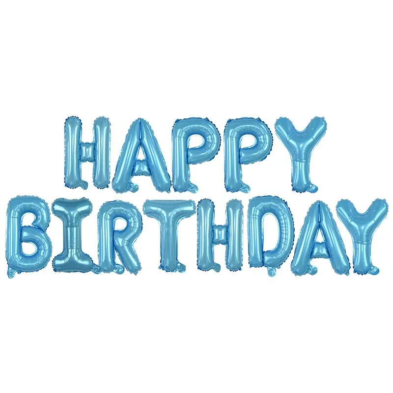1Set Happy Birthday Confetti Latex Balloons Foil Letter Balloon Adult Kids Birthday Party Decorations Babay Shower Helium Globos