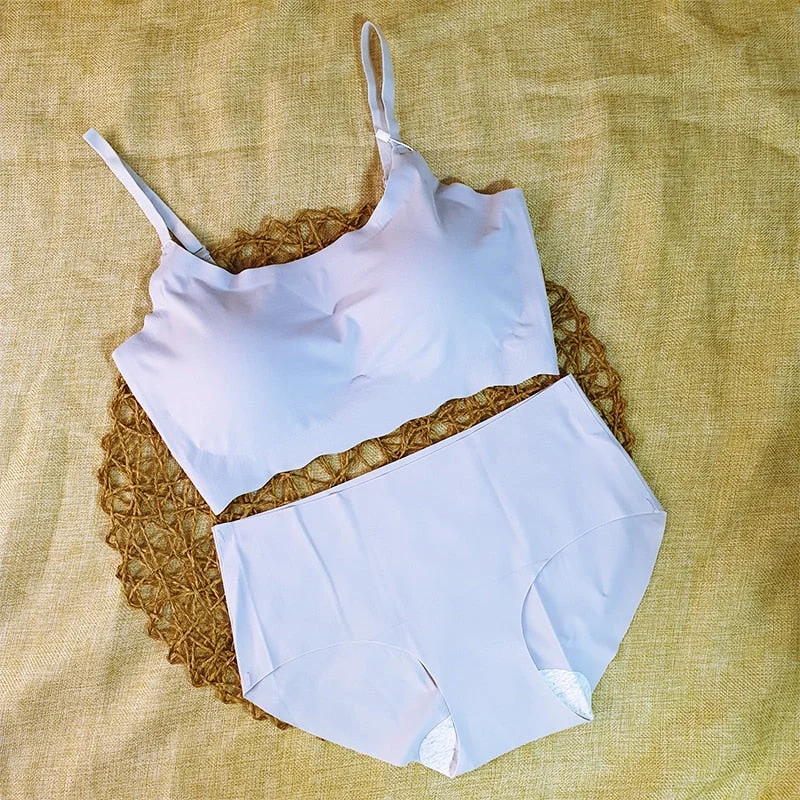 Seamless Bra Underwear Women Set One-Piece Soft Push Up Brassieres Womens Lingerie Sexy Intimates Lingere Underwear & Sleepwears