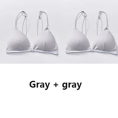 Sexy women's seamless front closed bra bra wireless push-ups bra backless comfortable soft underwear bra...